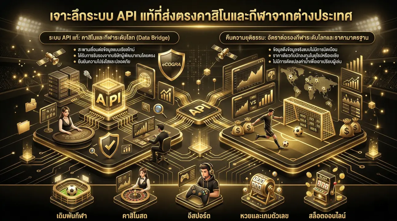 ระบบ API แท้ มั่นใจความโปร่งใส อัตราต่อรองมาตรฐาน