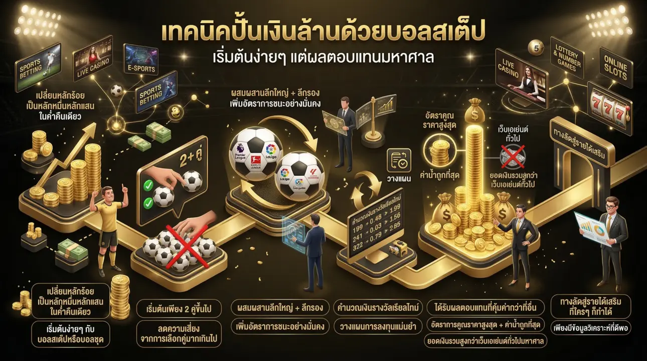 เทคนิคปั้นเงินล้านด้วยบอลสเต็ป ทุนน้อย กำไรมหาศาล