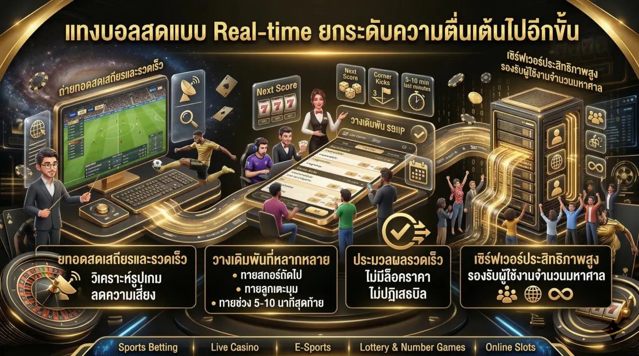 แทงบอลสดแบบเรียลไทม์