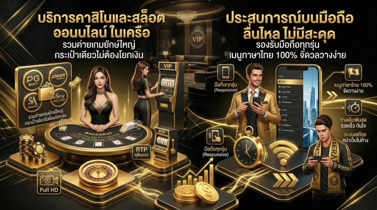 บริการคาสิโนสล็อตและระบบมือถือ